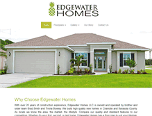 Tablet Screenshot of edgewaterhomes.net
